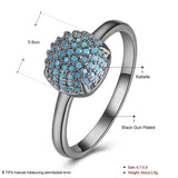 Yellow Gold Black Gunmetal Plated Halo Fashion Ring Kallaite Blue B494