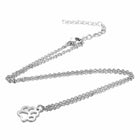 304 Stainless Steel Pendant Necklace Dog's Paw Stainless Steel 16" 1mm A407