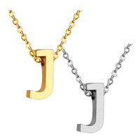 Stainless Steel Women's Unisex 18 Inch Necklace Pendant Letter Lobster Clasp S3