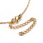 Stainless Steel Chain Lariat Necklace Lobster Infinity Cross Gold 17" 1mm A215