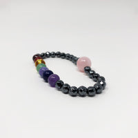 Hematite Non-Magnetic Bracelet Mens Womens Unisex Adjustable Size X19