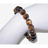 LZD Gemstone Bracelet Rose Quartz Amethyst  Tiger 5.2cm Diameter Bead 8mm P517