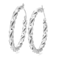 Stainless Steel Hoop Earring Hypoallergenic Ear Nut Twisted Ring Gold  Z285