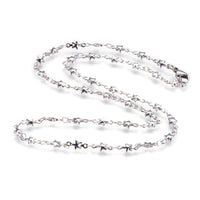 Stainless Steel Necklace Lobster Ion Plating  IP Star 17.3"~17.7" 44~45cm Z645