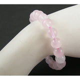 LZD Gemstone Bracelet Rose Quartz Amethyst  Tiger 5.2cm Diameter Bead 8mm P517