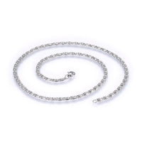 304 Stainless Steel Lumachina Chain Necklaces Gold Silver 19.68" 50cm 4mm Z574