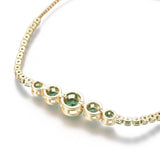 Adjustable Bracelet Slider Bracelet Gold Fuchsia Green Adjustable 8mm Z230