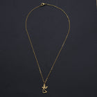 Stainless Steel Pendant Necklace Lobster Pray Angel Silver Gold 15.7" 1.5mm P51