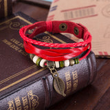 Leather Bracelet Butterfly 8 Inches 15MM Push button  L441