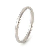 304 Stainless Steel Plain Band Rings Silver 1.5mm Z699
