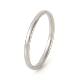304 Stainless Steel Plain Band Rings Silver 1.5mm Z699