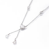 Stainless Steel Butterfly Lariat Necklaces Lobster 16-7/8 inches 43cm Z503