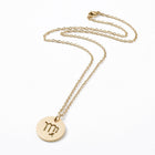 Stainless Steel Pendant Necklace Lobster Zodiac Sign Gold Silver 17.7" 2mm Z447