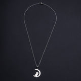 Stainless Steel Pendant Necklace Lobster Halloween Owl Moon 17.71" 1.5mm P92