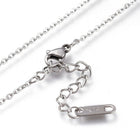 Stainless Steel Heart Pendants Necklaces Lobster 16.5" 42cm Z504