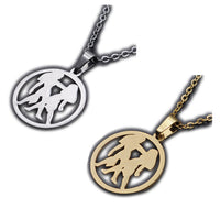 Stainless Steel Pendant Necklace Lobster Zodiac Sign Aries Gold 15.7" 1.5mm P68