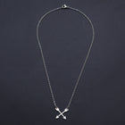 Stainless Steel Pendant Necklace Lobster Arrows Silver 17.12" 43.5cm 2mm Z594