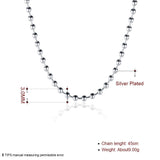 Sterling Silver Plated Necklace Chain Lobster Clasp B362