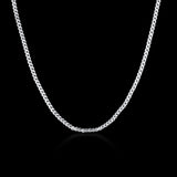 Sterling Silver Plated Necklace Chain Lobster Clasp B363