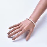 Natural Pearl Beads Stretch Bracelets 2"(5.2cm)  6-10MM Pear Size P507