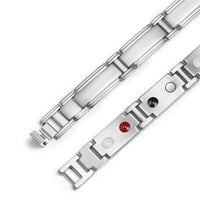 Stainless Steel Panther Chain Watch  Bracelet Watch Clasp Silver Color 8.5" A135