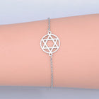Stainless Steel Bracelet for Jewish Lobster Star of David Silver Ajustable Z211