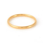 304 Stainless Steel Plain Band Rings Gold Silver Z738