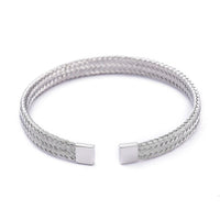 Unisex Stainless Steel Mesh Bangles Cuff Bangles Adjustable Silver Gold Z193