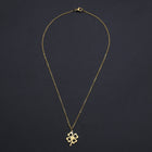 Stainless Steel Pendant Necklace Lobster Clsp Clover Silver Gold 15.7" 1.5mm P48