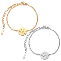 Stainless Steel Bracelet Lobster Zodiac Sign Aries Gold Adjustable 1.5mm P270