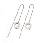 Stainless Steel Stud Earrings Earrings Ear Threads Alphabet Initial Letter Z314
