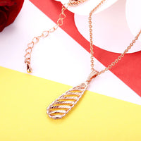 Yellow Gold Plated Necklace Pendant Drop 19 Inches 1MM Lobster Clasp B300