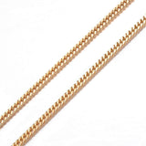 Stainless Steel Chain Necklaces Lobster Gold 19.7inches 50cm 2.5mm Z569