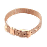 304 Stainless Steel Watch Band Belt Fit Slide Charms Blue Plated 8.5" 10mm A150