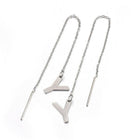 Stainless Steel Stud Earrings Earrings Ear Threads Alphabet Initial Letter Z314