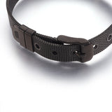 304 Stainless Steel Watch Band Belt Fit Slide Charms Blue Plated 8.5" 10mm A150