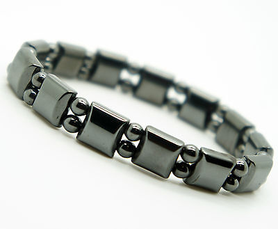 Magnetic Hematite Bracelet Pain Relief Energy Powerfull Elastic G4