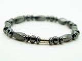 Hematite Beads Bracelet Magnetic Clasp Pain Relief Energy Powerful 7.5"