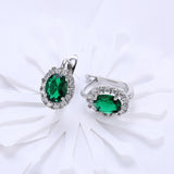 Platinum Plated Earrings  Hoop Huggies AAA Zirconia Latch Back Clasp L583