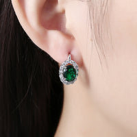 Platinum Plated Earrings  Hoop Huggies AAA Zirconia Latch Back Clasp L583