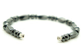 Hematite Beads Bracelet Magnetic Clasp Pain Relief Energy Powerful 7.5"