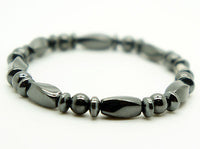 Hematite Beads Bracelet Magnetic Clasp Pain Relief Energy Powerful 7.5"