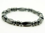 Hematite Beads Bracelet Magnetic Clasp Pain Relief Energy Powerful 7.5"