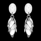 Rose Gold Plated  Earrings Drop Dangle Push Back .52" L264