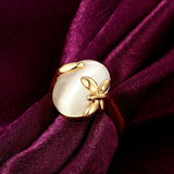 Rose Gold Platinum Plated Fashion Ring For Women B288