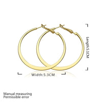 White Yellow Rose Gold Plated French Back Hoop Earrings L134