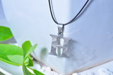 Stainless Steel Leather Necklace Pendant Lover Letter Initial Alphabet