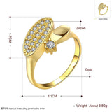 Rose Gold Plated Fashion Ring AAA Zirconia Women B246