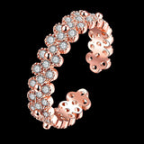 Rose Gold Plated Fashion Ring  AAA Zirconia For Women  B235