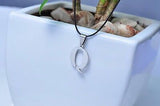 Stainless Steel Leather Necklace Pendant Lover Letter Initial Alphabet